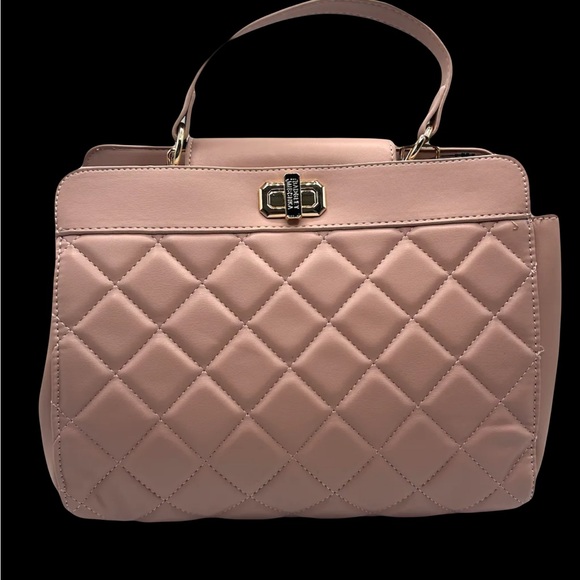 Badgley Mischka Blush Pink Quilted Mini Tote NWT! - Picture 2 of 5